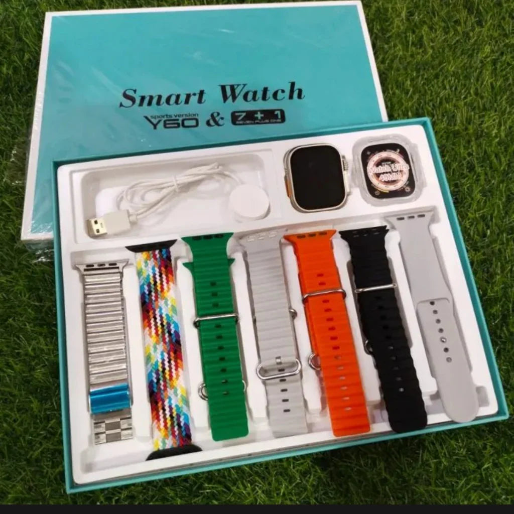 Original Ultra Smart Watch With 7 Straps